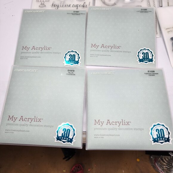 Lot Of 14 Close To My Heart My Acrylix Stamp Sets New - Picture 3 of 9